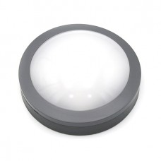 Φωτιστικό Επίτοιχο LED 8W 230V 640lm 3000K Θερμό Φως Polycarbonate Γκρι IP65 3-917086